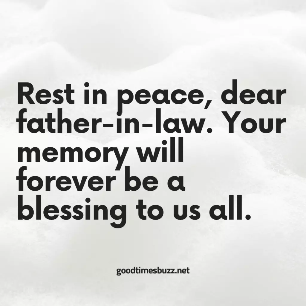 tribute to my father-in-law who passed away