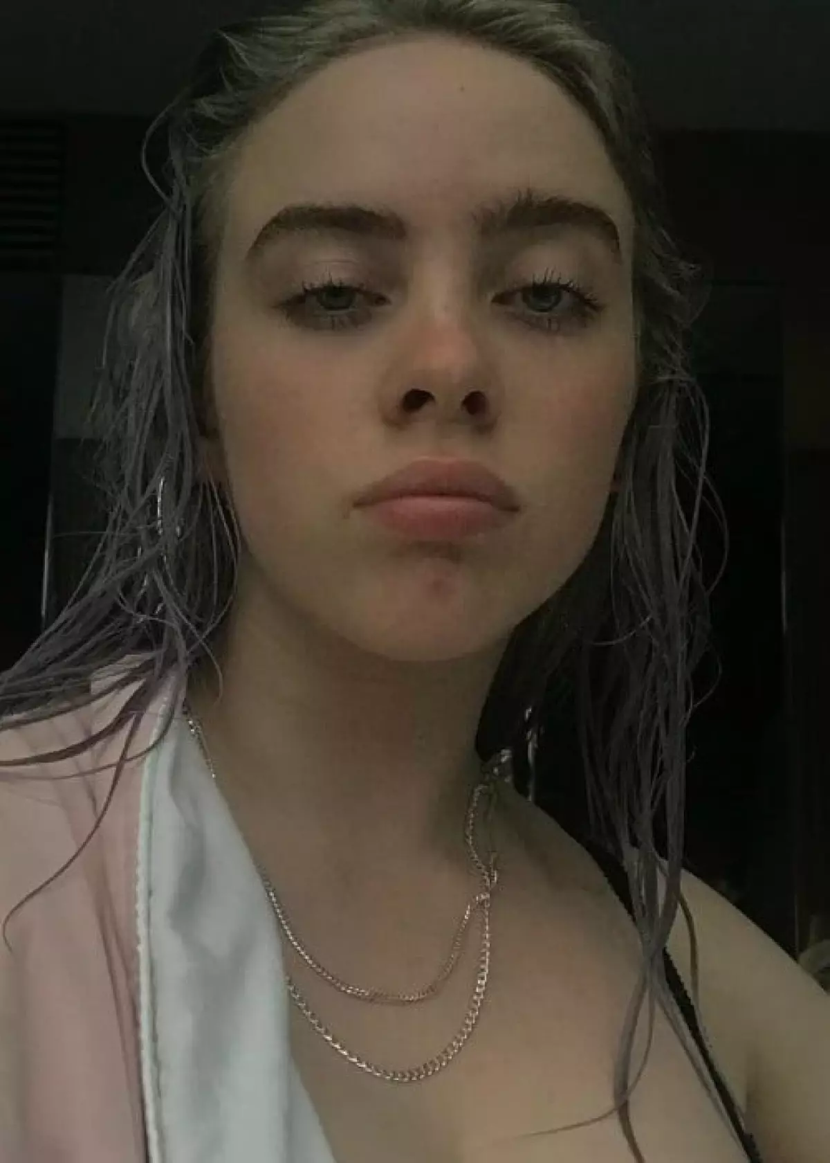 Billie Eilish in an Instagram selfie in Singapore in January 2018