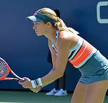 Danielle Collins at the 2018 US Open