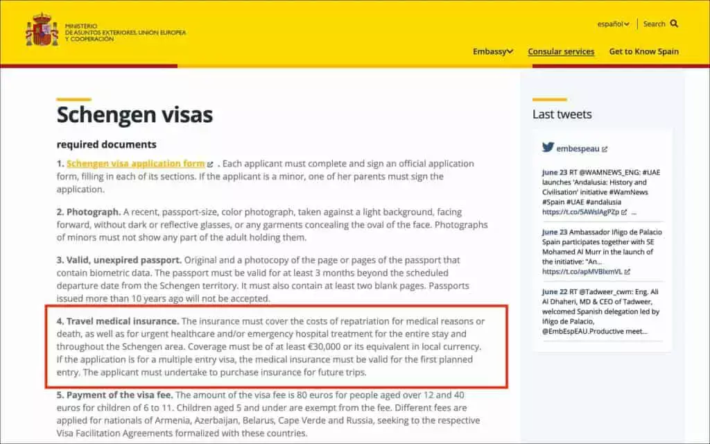 Schengen visa letter from VisitorsCoverage