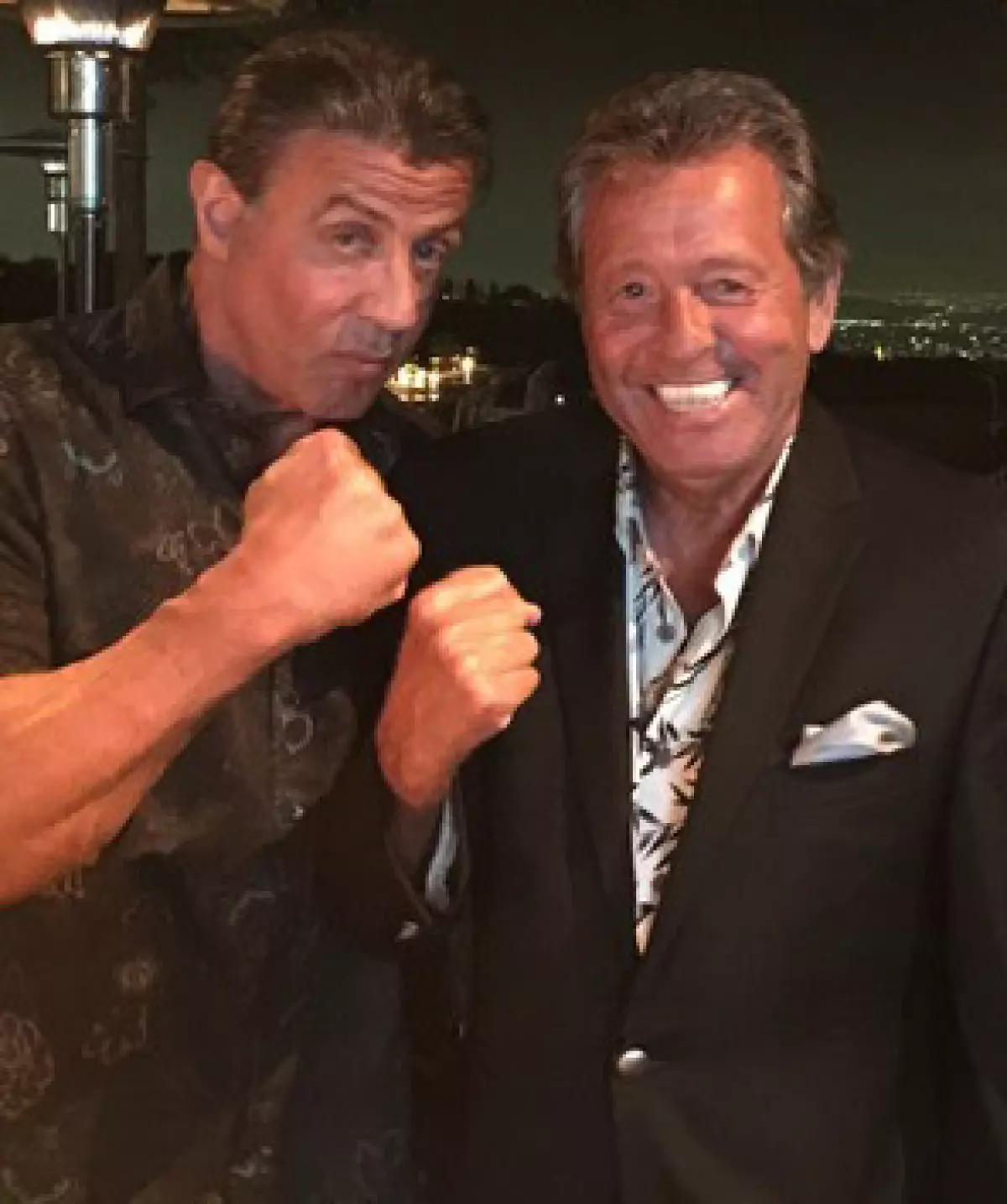 Sylvester Stallone and Frank Pesce