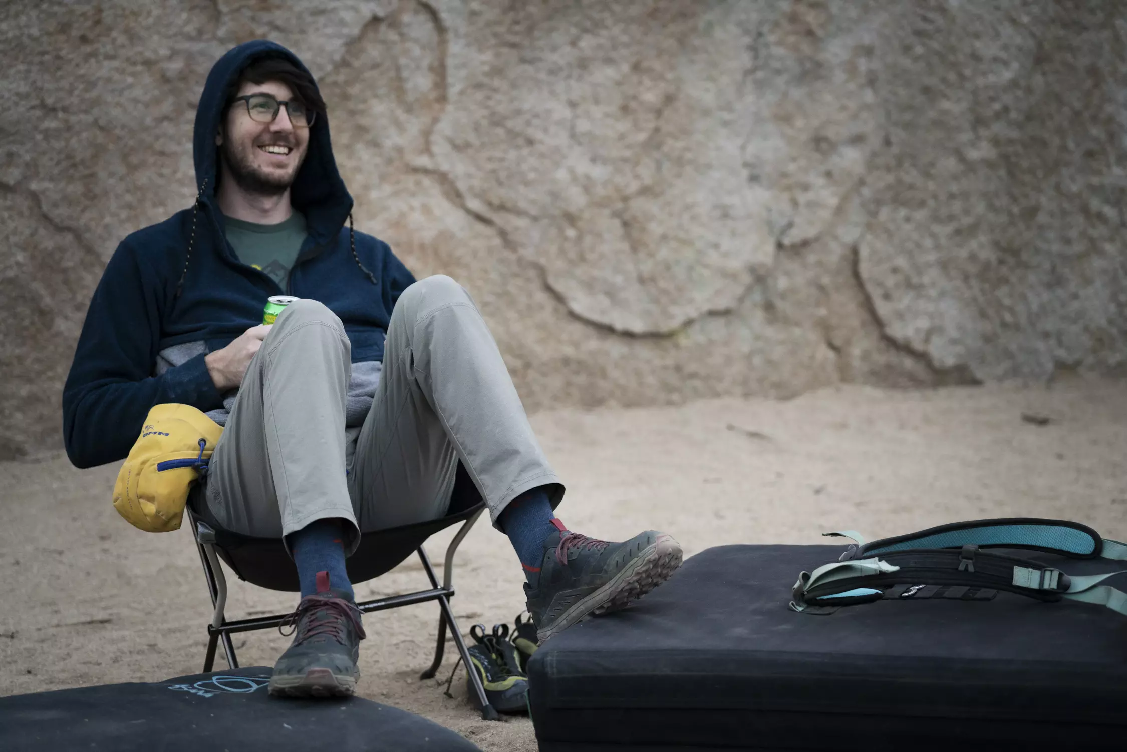 Backpacking chairs may not be as comfy as camp chairs, but they sure make life on a backpacking trip easier