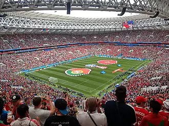 Portugal vs Morocco match at the 2018 World Cup in Russia