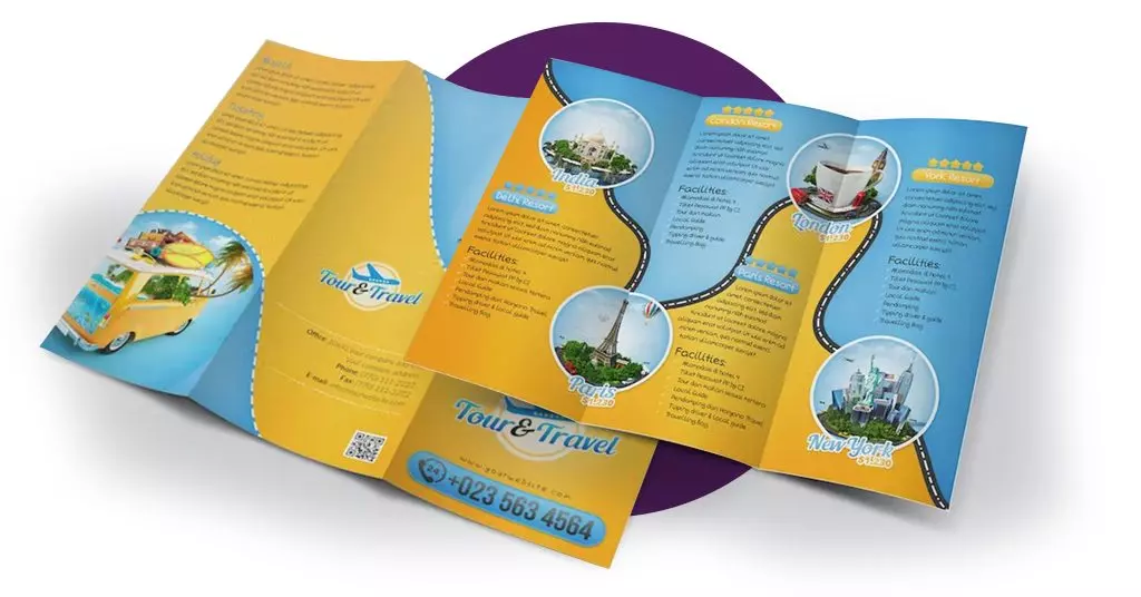 Travel brochure examples