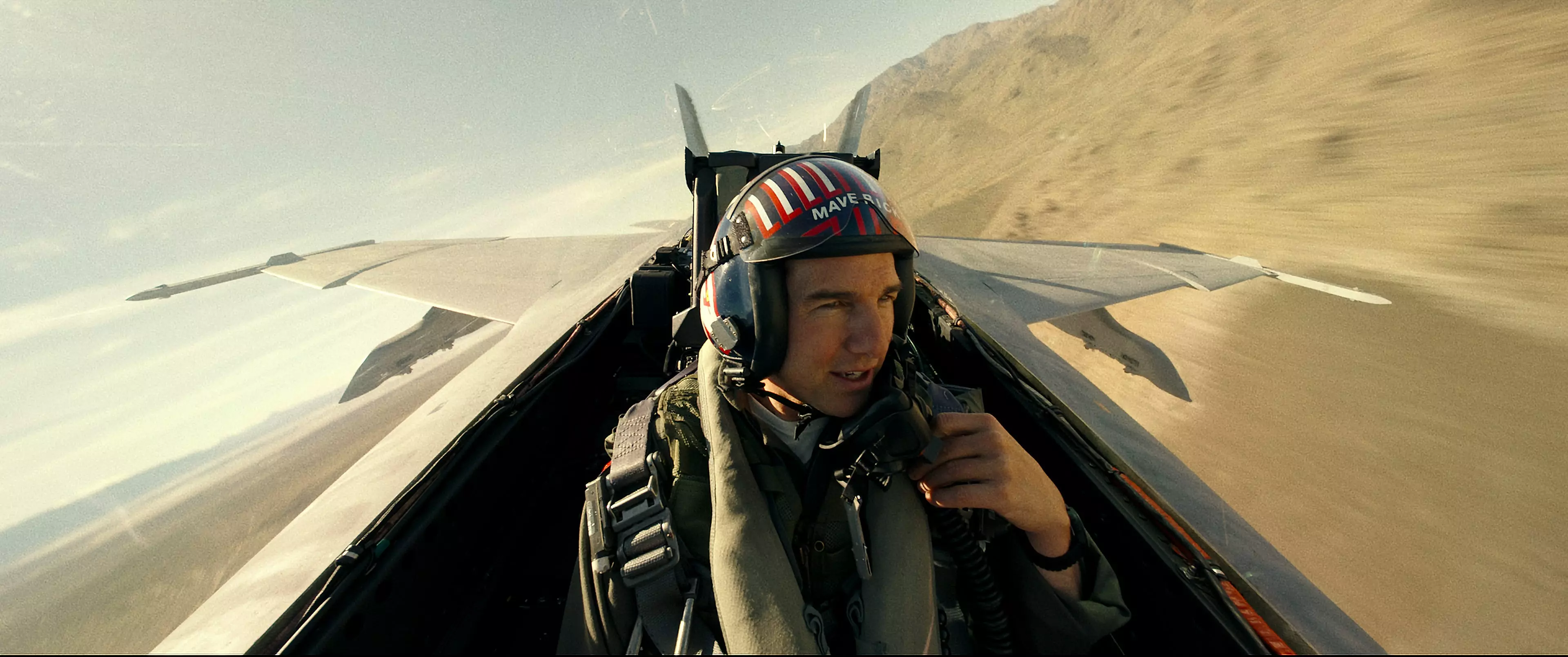 Capt. Pete "Maverick" Mitchell (Tom Cruise) trains a squad of young fighter pilots for a dangerous mission in the sequel "Top Gun: Maverick."