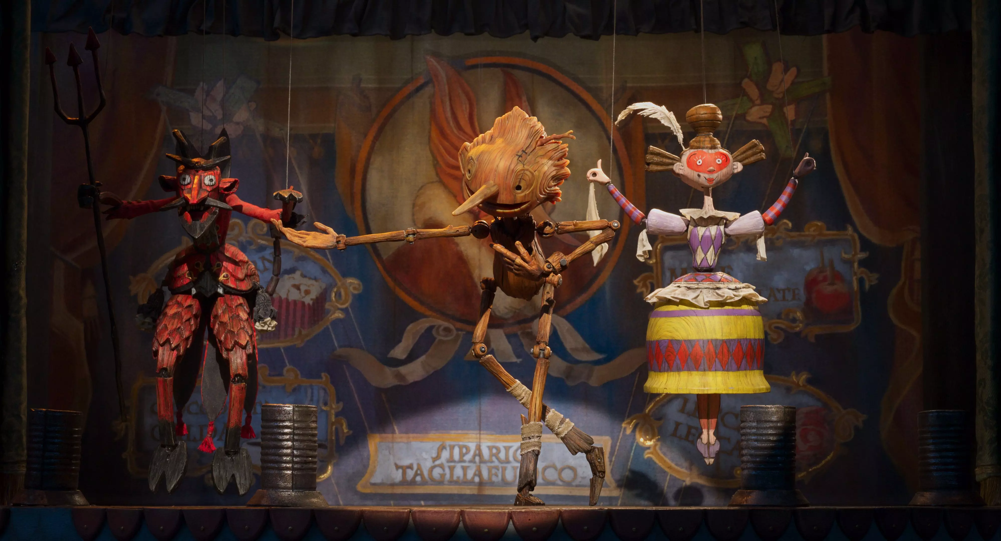 The title puppet (voiced by Gregory Mann) performs in Count Volpe