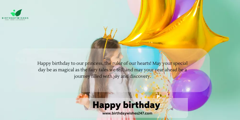 Happy birthday princess wishes