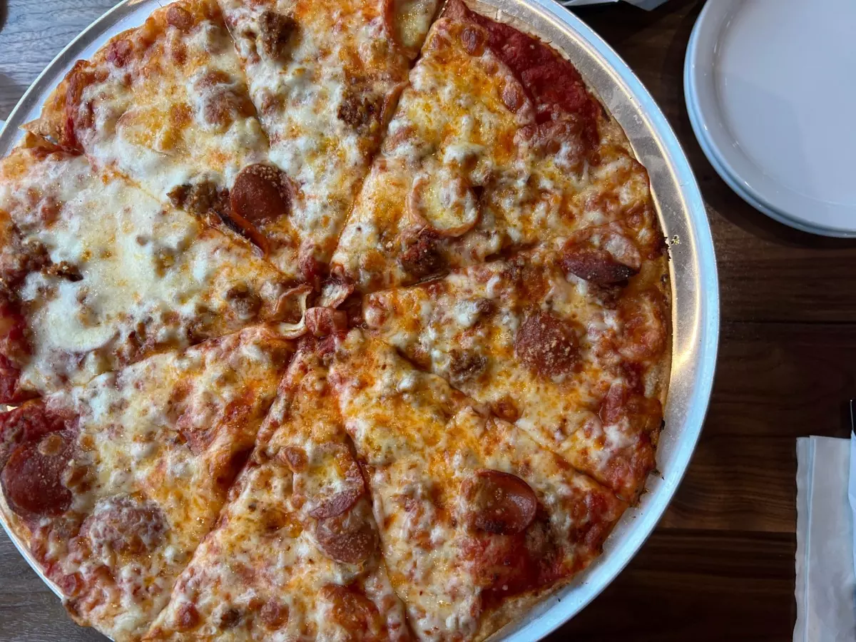 The Southsider pizza at Bix & Co. comes with pepperoni, Graziano