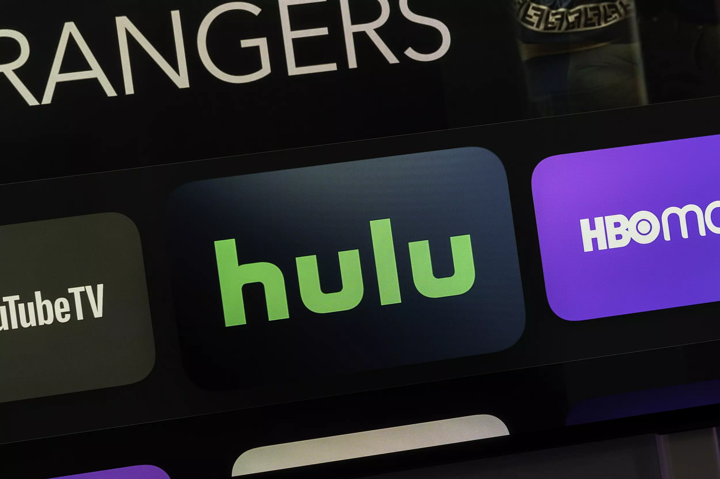 Hulu app icon on Apple TV.