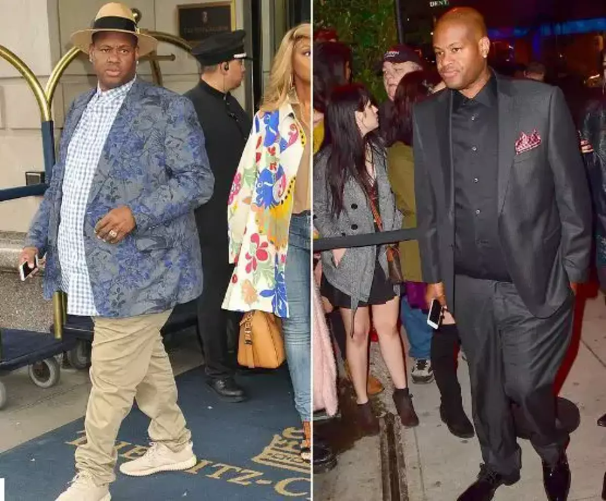 Vincent Herbert before (left) and after (right) weight loss alteration