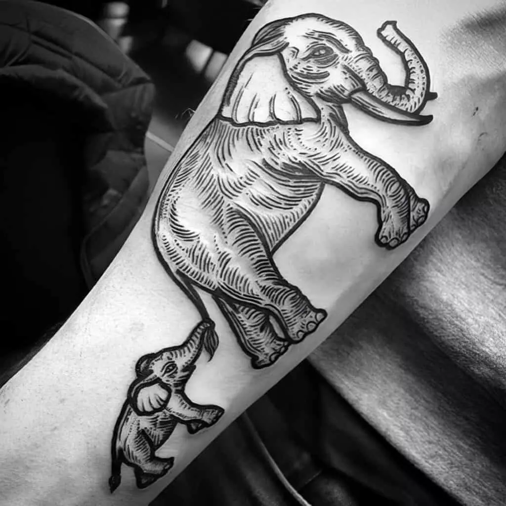 elephant tattoo for men 6 1