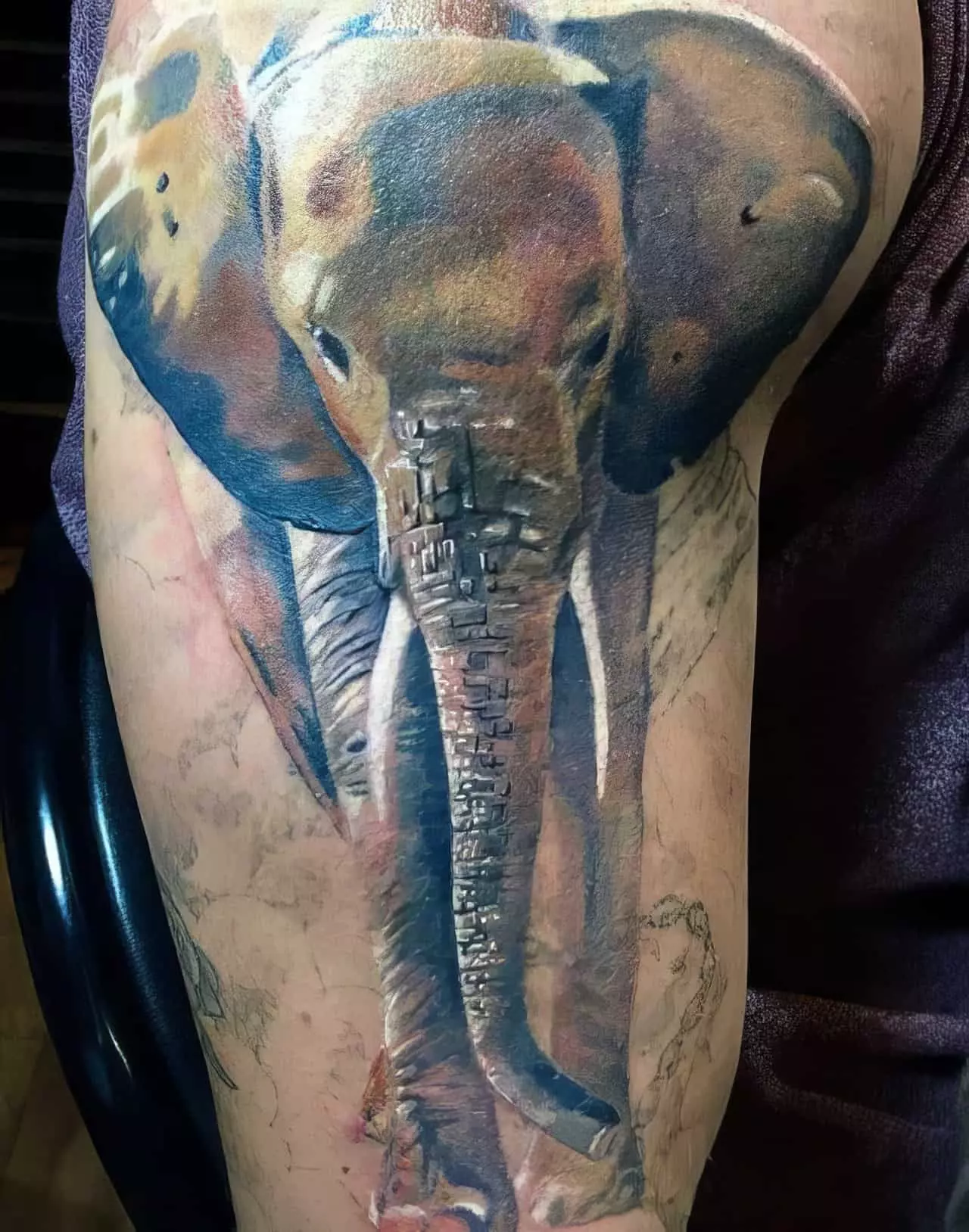 elephant tattoo for men 30