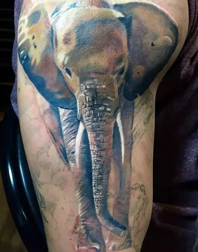 elephant tattoo for men 27