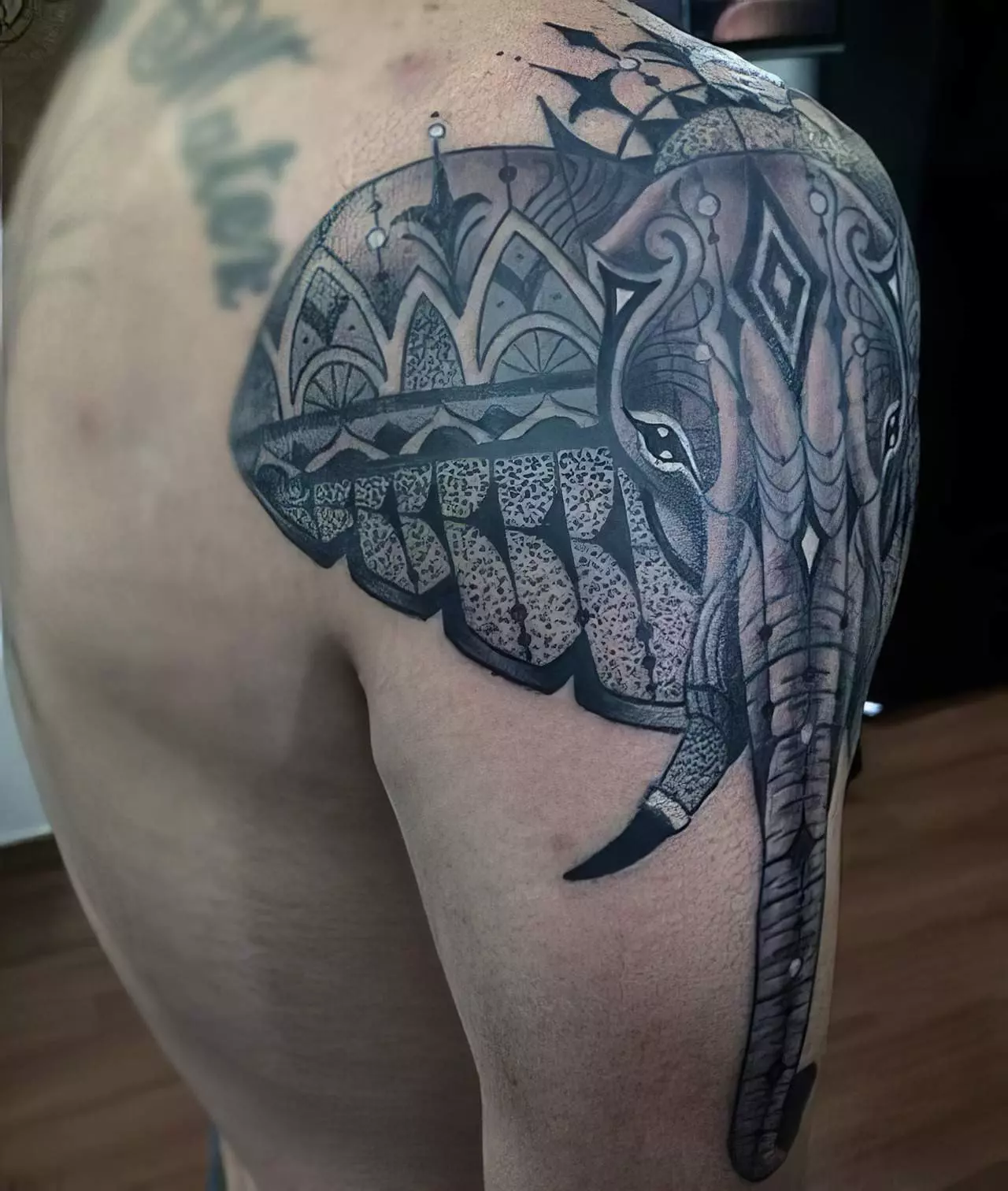 elephant tattoo for men 26