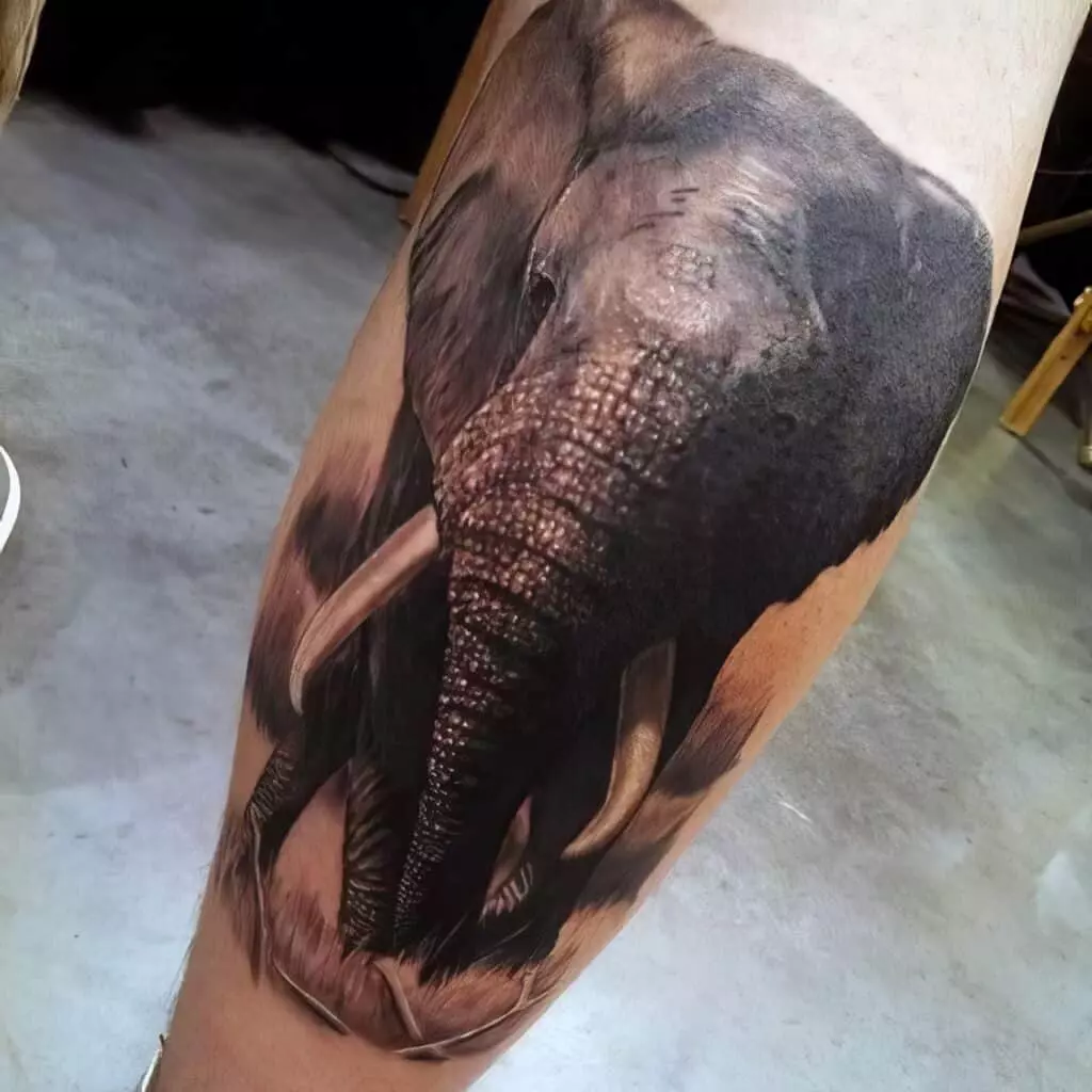 elephant tattoo for men 20