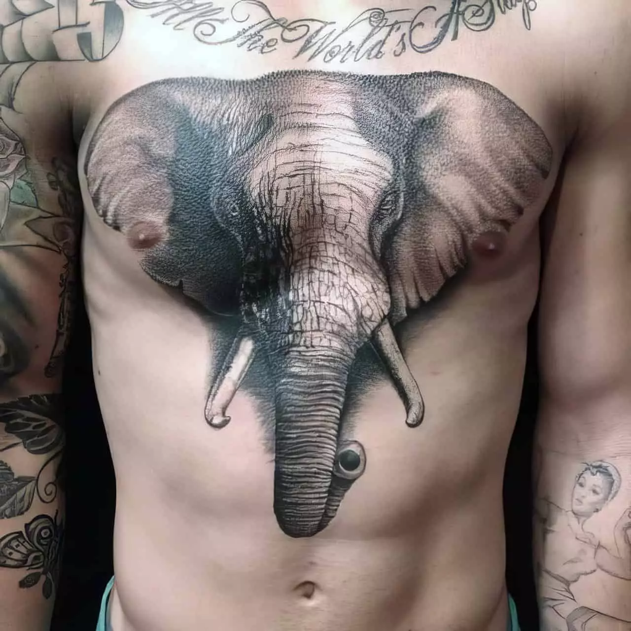 elephant tattoo for men 6