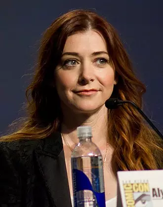 Hannigan at a celebration of the 100th episode of How I Met Your Mother at the Paley Centre.