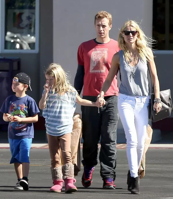Gwyneth Paltrow with family