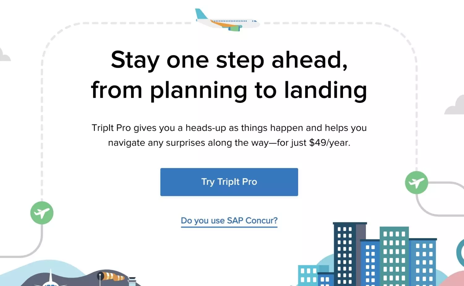 TripIt Trip Customization Page