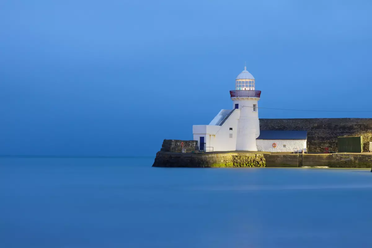 A lighthouse in Balbriggan, Ireland